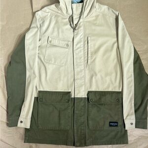 Empyre Green and Cream Military Jacket